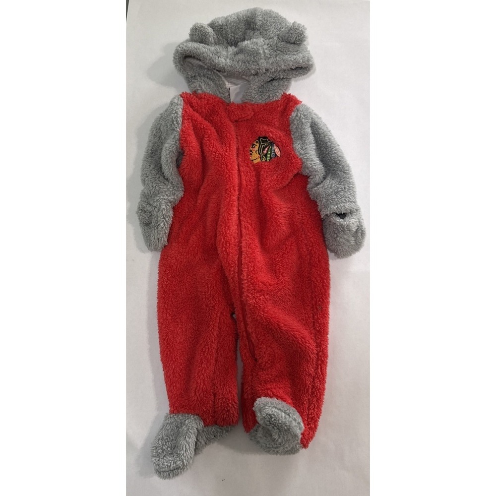 NHL Chicago Blackhawks Baby Sherpa Sleeper, 6-9 months‎